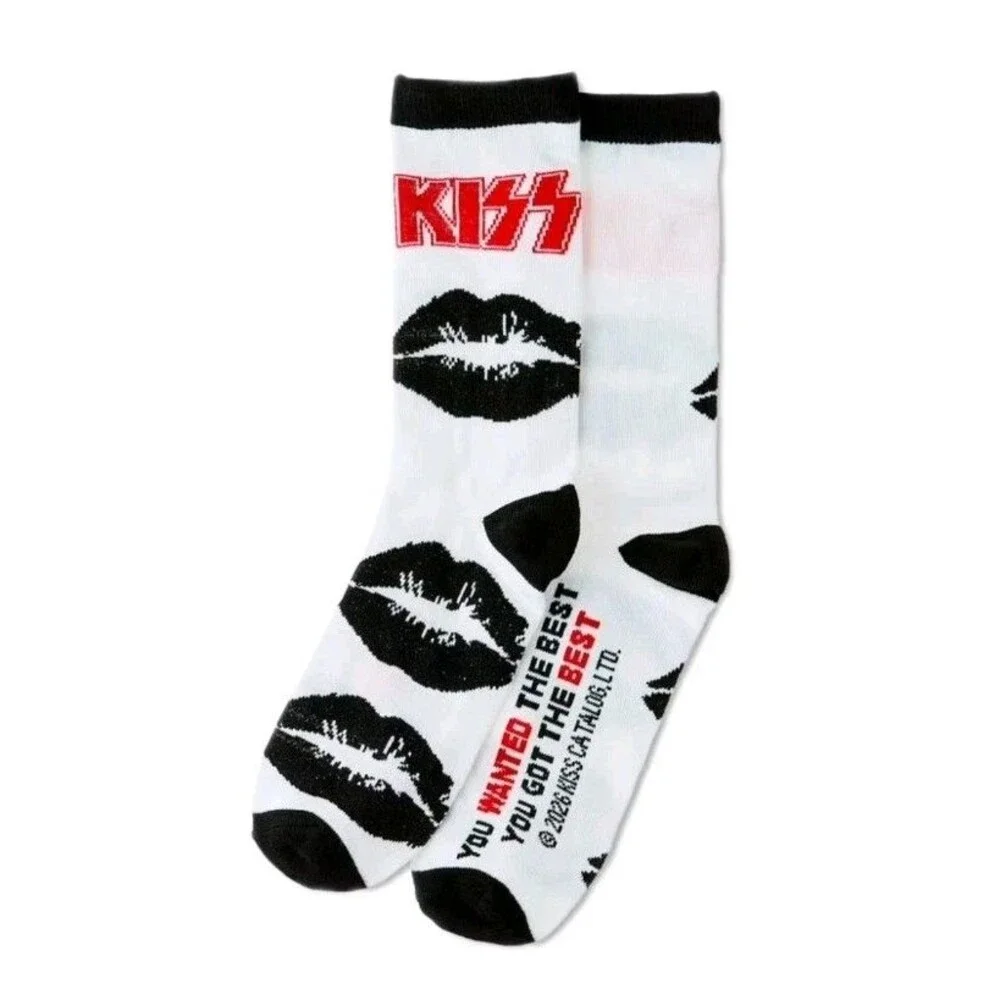 KISS BAND CREW SOCKS  Official Collectible Box  Valentine’s Day